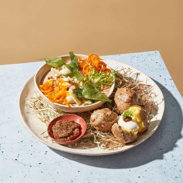 Tournesol au Caviar de Chia et Pommes de Terre